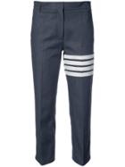 Thom Browne Beltloop Trouser With 4 Bar Stripe & Grosgrain Finishing