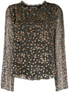 See By Chloé Loose-fit Print Mix Blouse - Black