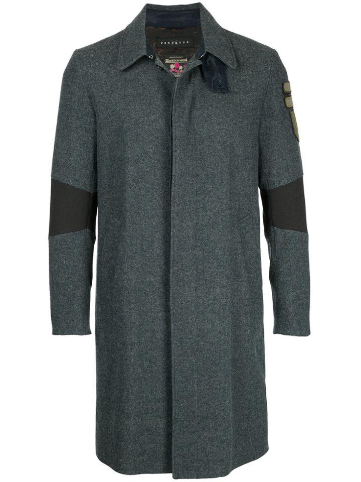 Roar Single Breasted Coat - Blue