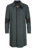 Roar Single Breasted Coat - Blue