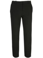 Theory Cropped Mid-rise Trousers - Black