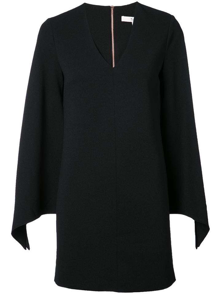 Tibi Cape Sleeves Dress - Black