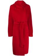 Tagliatore Daisy Hooded Coat - Red