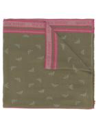 Armani Jeans Logo Printed Scarf - Green