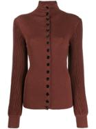 Lemaire Button-up Jumper - Brown