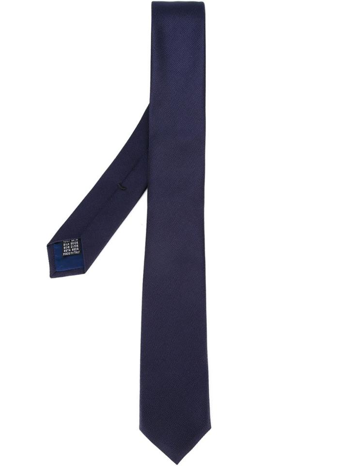 Fashion Clinic Timeless Silk Tie - Blue