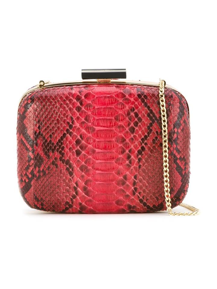 Tufi Duek Leather Clutch, Women's, Red