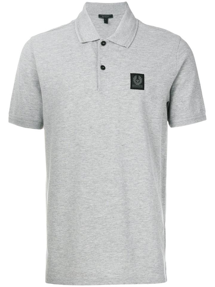 Saint Laurent Striped Trim Polo Shirt - Blue