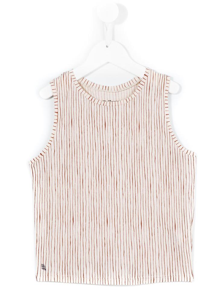 Bellerose Kids Striped Tank Top, Girl's, Size: 6 Yrs, Nude/neutrals