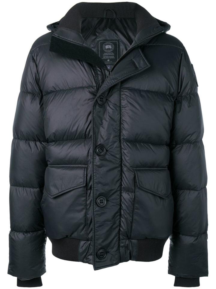 Canada Goose Padded Hooded Jacket - Black