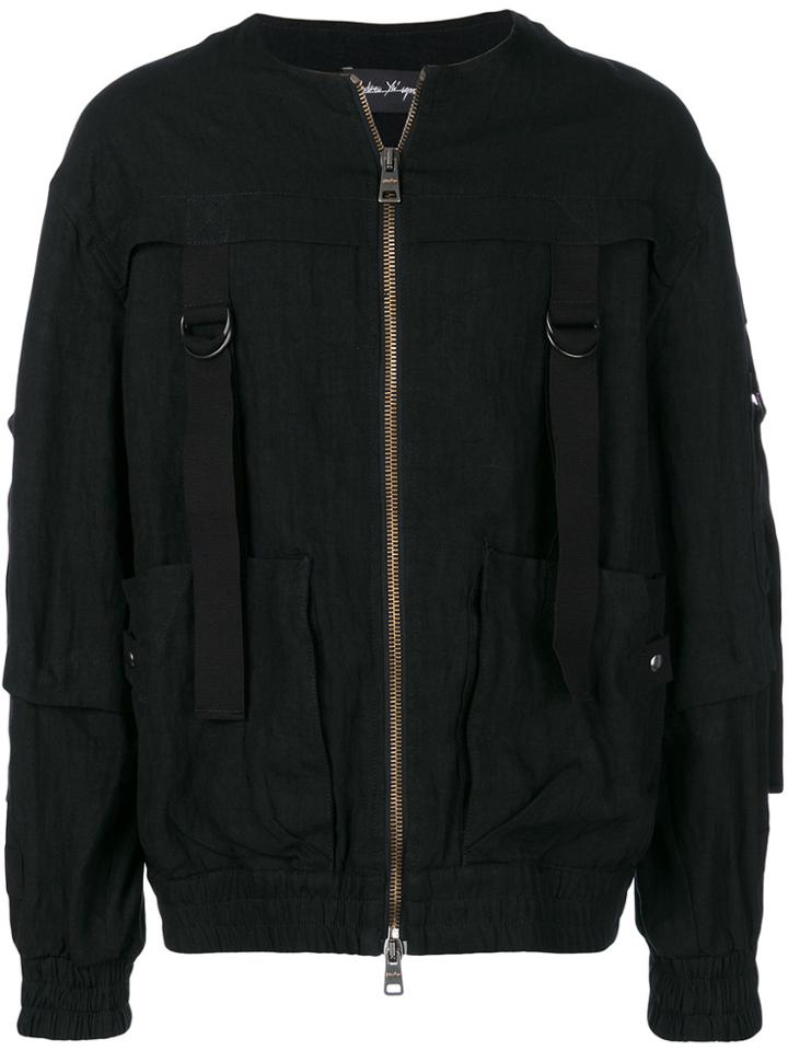 Andrea Ya'aqov Zipped Bomber Jacket - Black