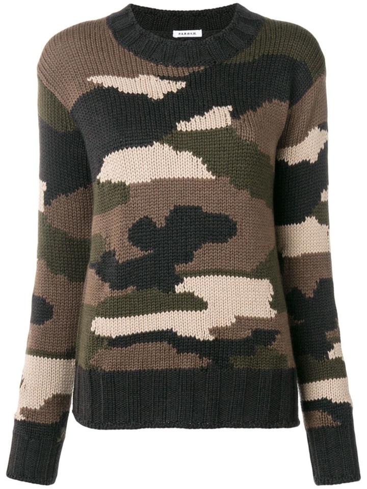 P.a.r.o.s.h. Camouflage Sweater - Brown