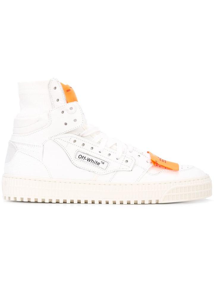 Off-white Contrast Trap Hi-top Sneakers