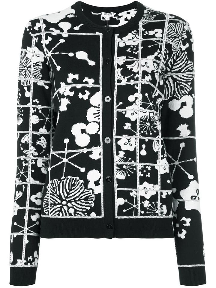 Kenzo 'tanami' Cardigan, Women's, Size: Large, Black, Cotton