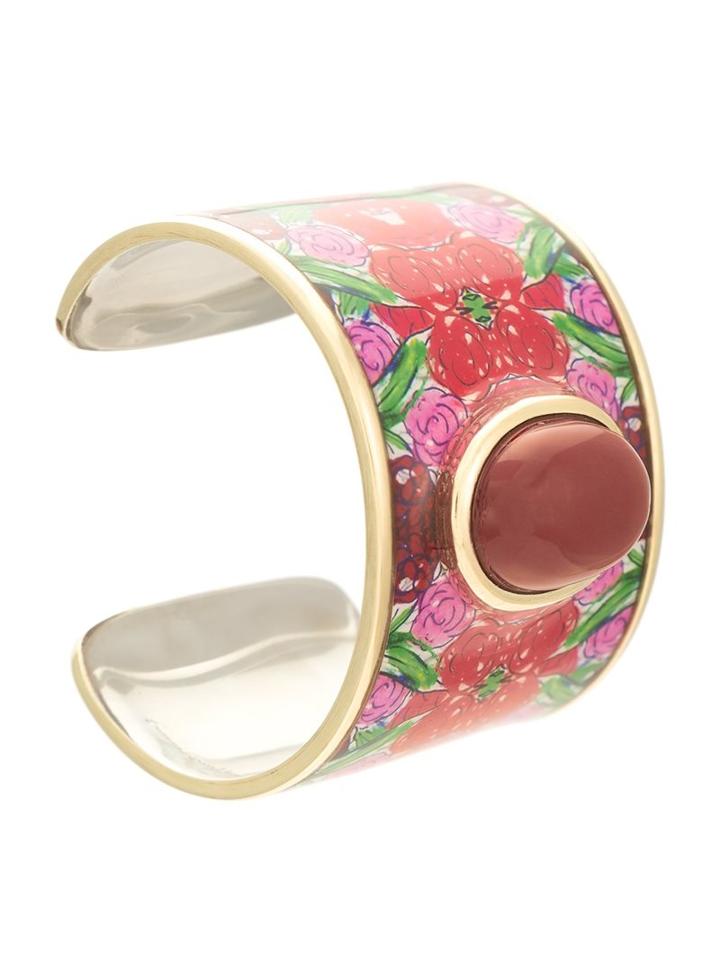 Francesca Romana Diana Gold Plated Bracelet, Women's, Red