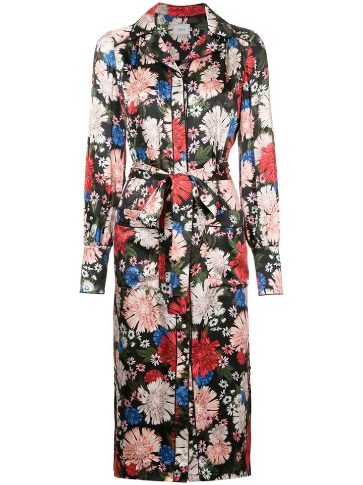 Erdem Floral Shirt Dress - Black