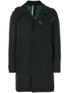 Low Brand Zipped Parka Coat - Black