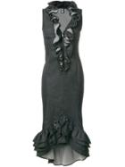 Jean Paul Gaultier Vintage Embellished Ruffle Dress - Black