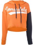 Monse 'monsedale' Cropped Hoodie - Orange