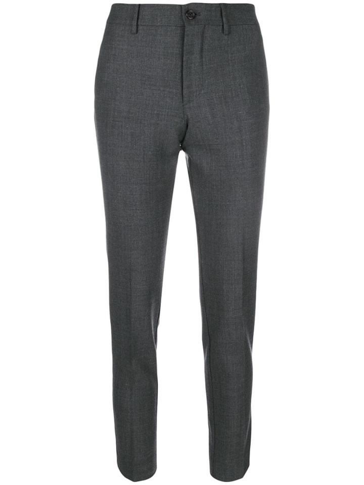 Berwich Laura Creased Skinny Trousers - Grey