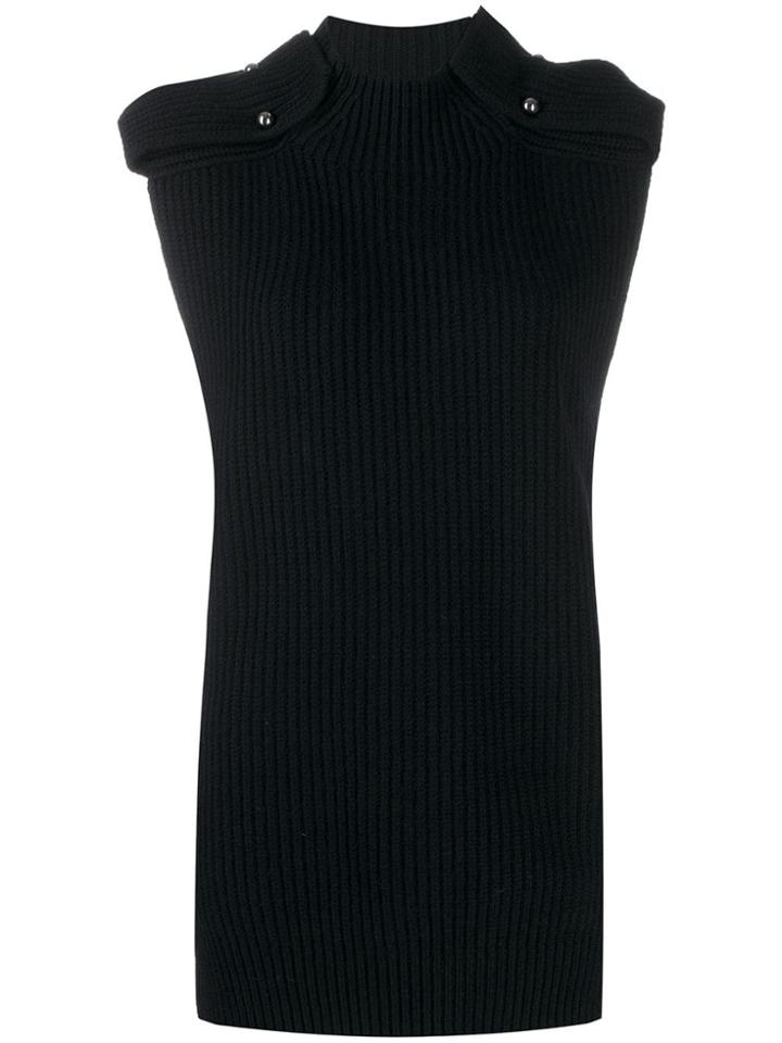 Mrz Ribbed Knit Jumper - Black