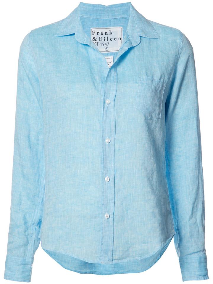 Frank & Eileen Barry Shirt, Women's, Size: Small, Blue, Linen/flax