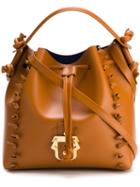 Paula Cademartori Knot-trimmed Cross Body Bucket Bag