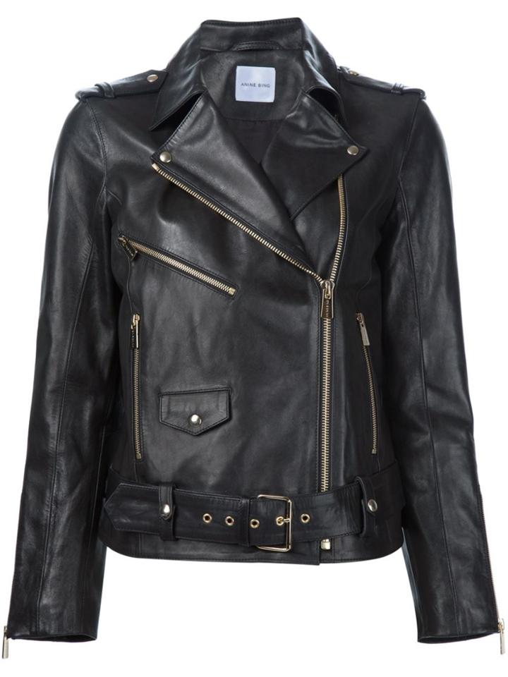 Anine Bing Classic Biker Jacket - Black