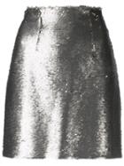 Pinko Fitted Sequin Skirt - Grey