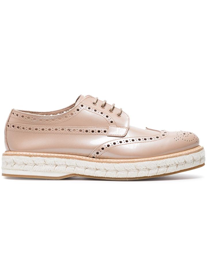 Church's Pink Tamsin Patent Leather Brogues - Pink & Purple