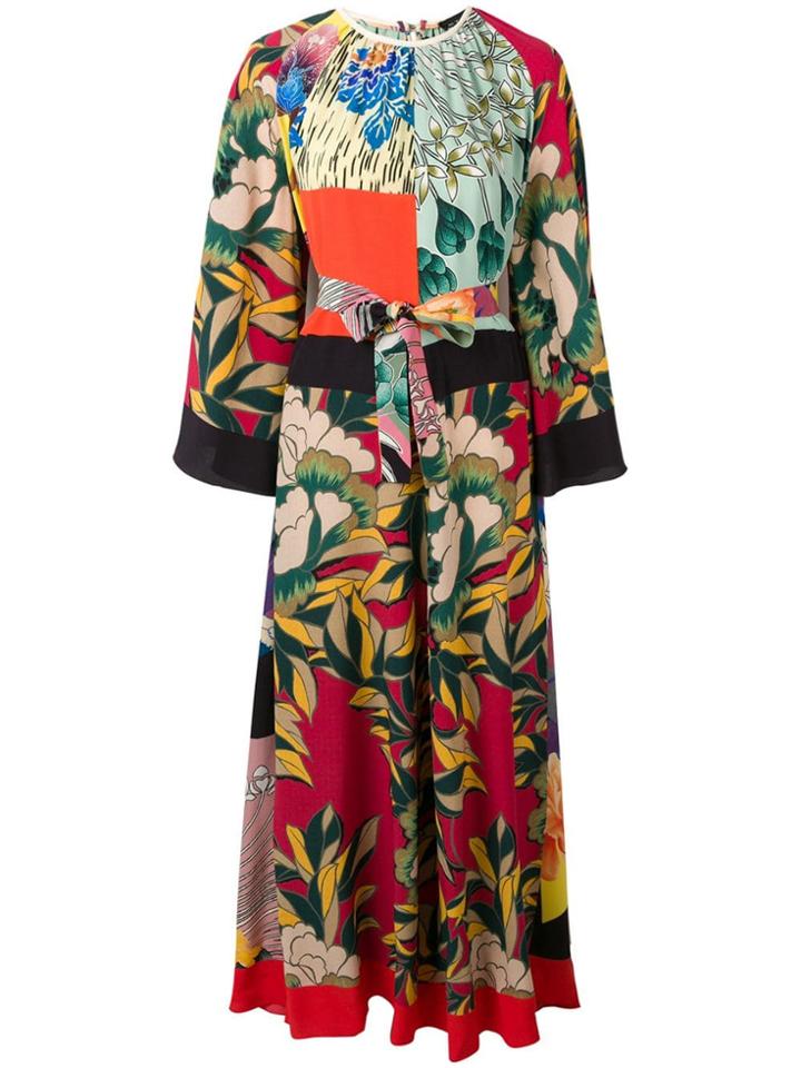 Etro Printed Kaftan Dress - Green