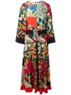 Etro Printed Kaftan Dress - Green