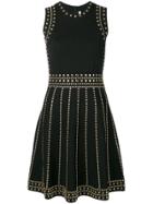 Michael Michael Kors Studded Stretch-knit Dress - Black