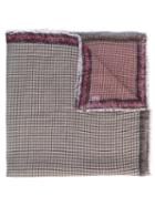 Faliero Sarti - Checked Scarf - Women - Cotton - One Size, Nude/neutrals, Cotton