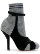 Fendi Sandal-shaped Boots - Grey