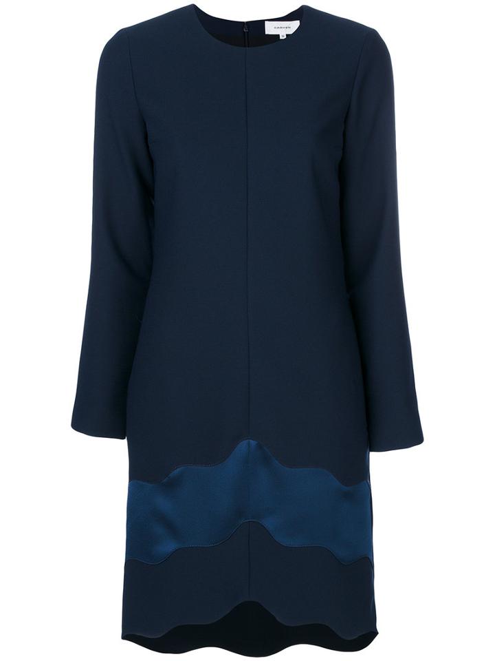 Carven - Cady Dress - Women - Silk/polyester/acetate - 34, Blue, Silk/polyester/acetate