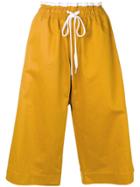 Marni Drawstring Cropped Trousers - Yellow