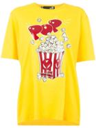 Love Moschino 'pop Corn' T-shirt, Women's, Size: 42, Yellow/orange, Cotton