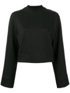 Y-3 Cropped Sweatshirt - Black