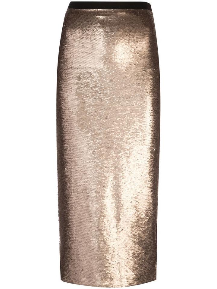 Cinq A Sept Sequin Paula Skirt - Metallic