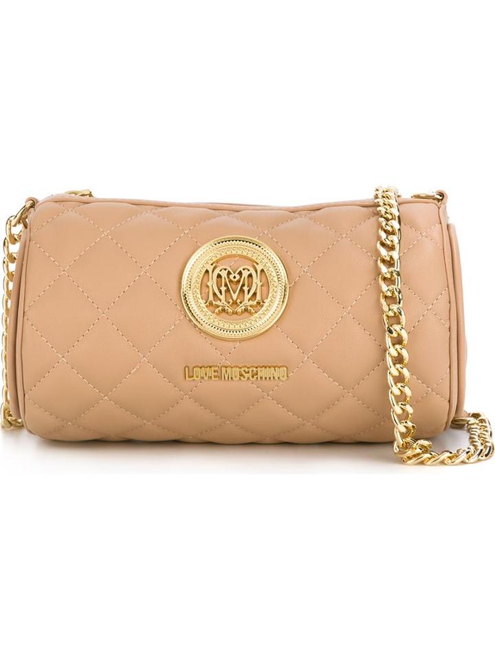 Love Moschino Quilted Barrel Cross Body Bag