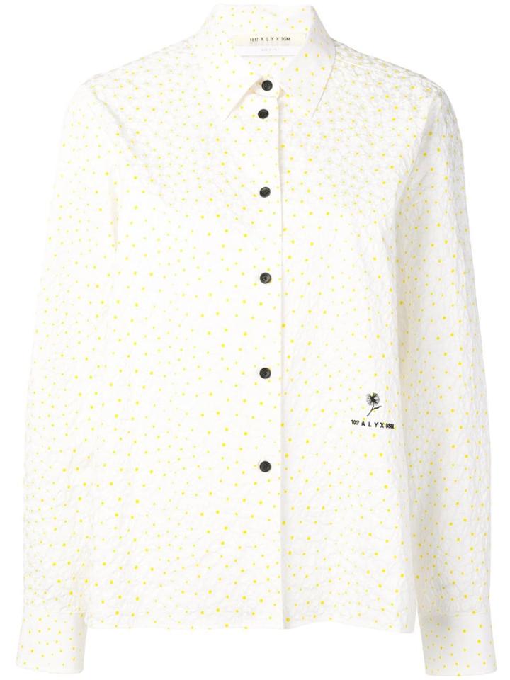 1017 Alyx 9sm Polka Dot Textured Shirt - White