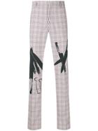 Calvin Klein 205w39nyc X Andy Warhol Checked Trousers - Pink & Purple