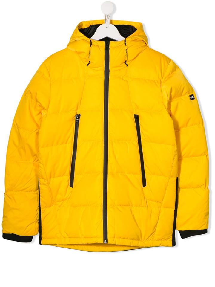 Boss Kids Teen Padded Puffer Jacket - Yellow