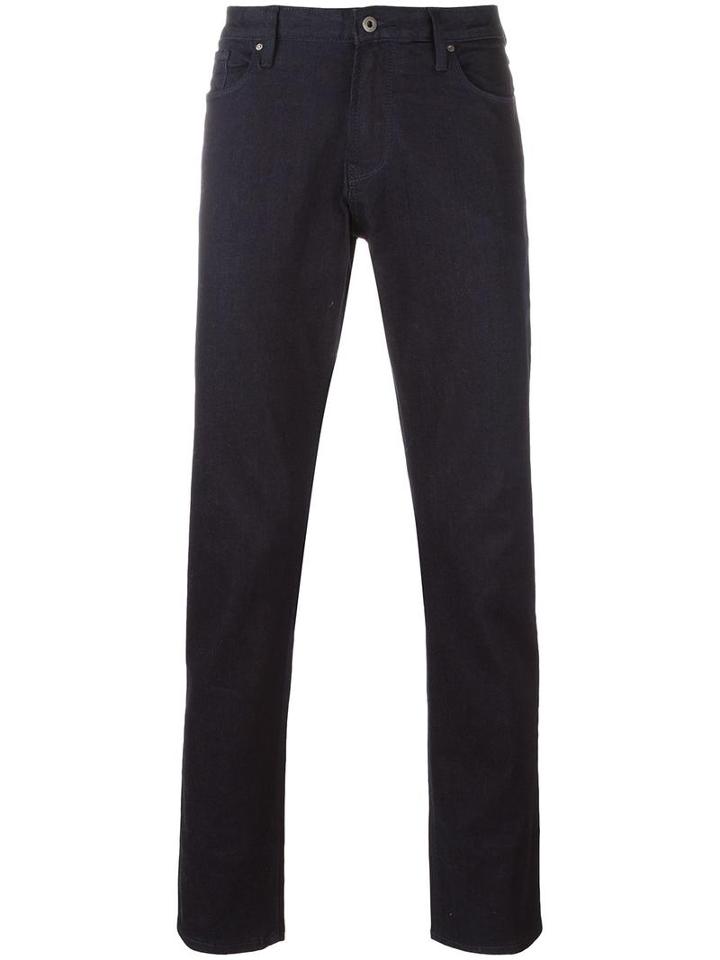Armani Jeans Classic Straight Jeans, Men's, Size: 32, Blue, Cotton/spandex/elastane