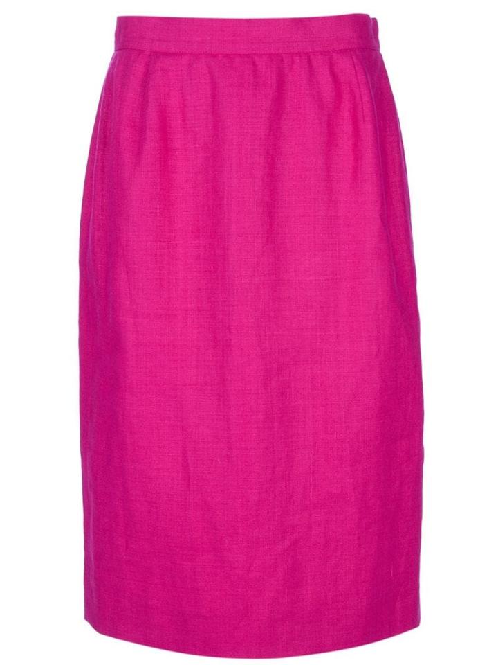 Yves Saint Laurent Pre-owned Pencil Skirt - Pink