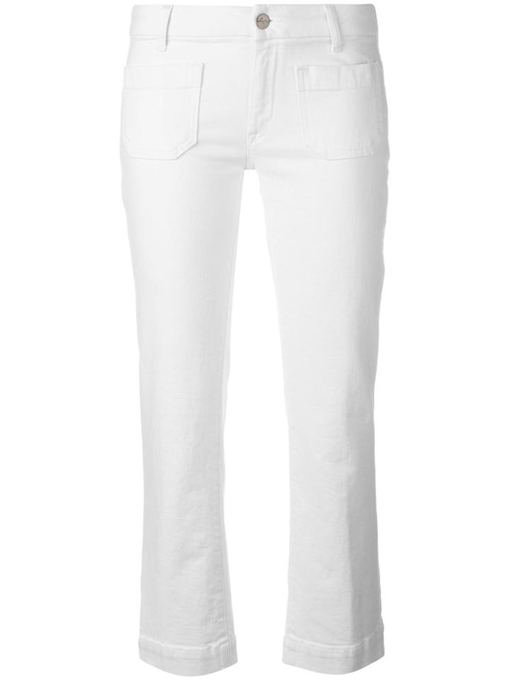 The Seafarer - Cropped Jeans - Women - Cotton/spandex/elastane - 29, White, Cotton/spandex/elastane