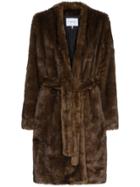 Frame Denim Faux Minx Robe - Brown