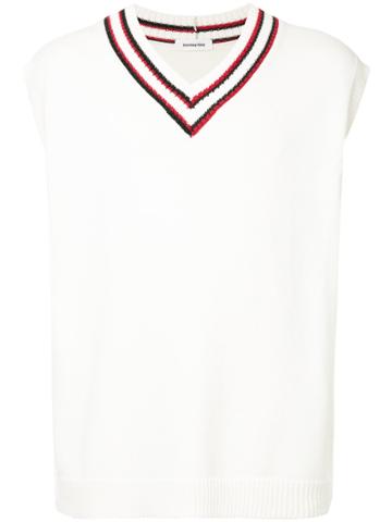 Monkey Time Sweater Vest - White