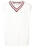 Monkey Time Sweater Vest - White